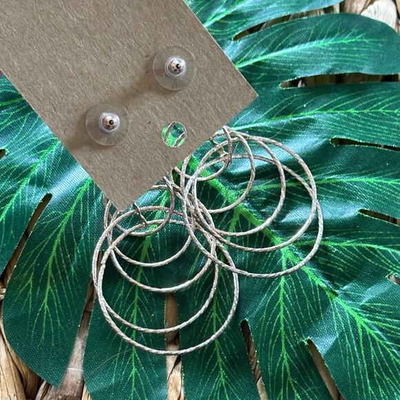 BOGO FREE VTG torrid golden candle circle earrings - Picture 4 of 4